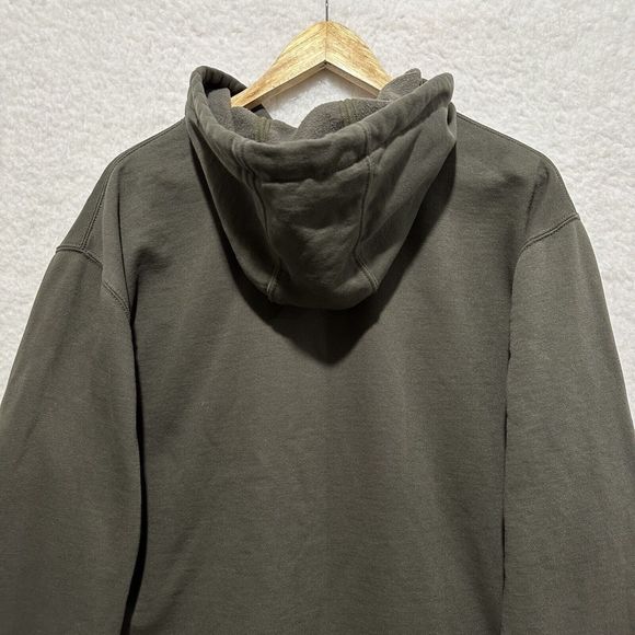 Carhartt Loose Fit Green Full Zip Hoodie Jacket Size Large - Picture 6 of 11